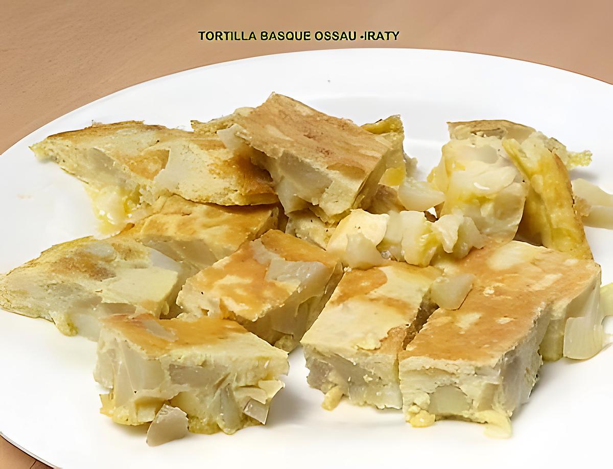 recette TORTILLA BASQUE OSSAU -IRATY