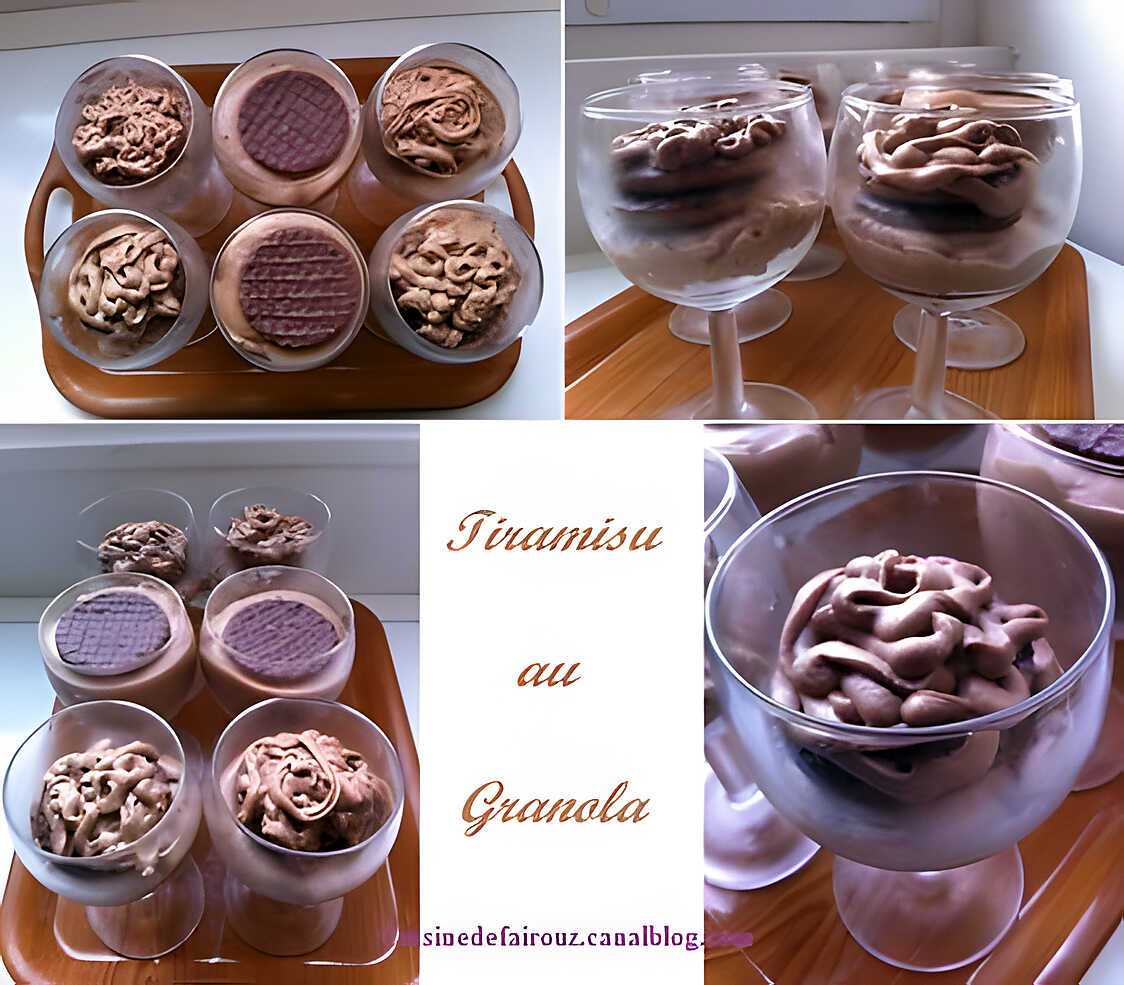 Recette de TIRAMISU AU GRANOLA