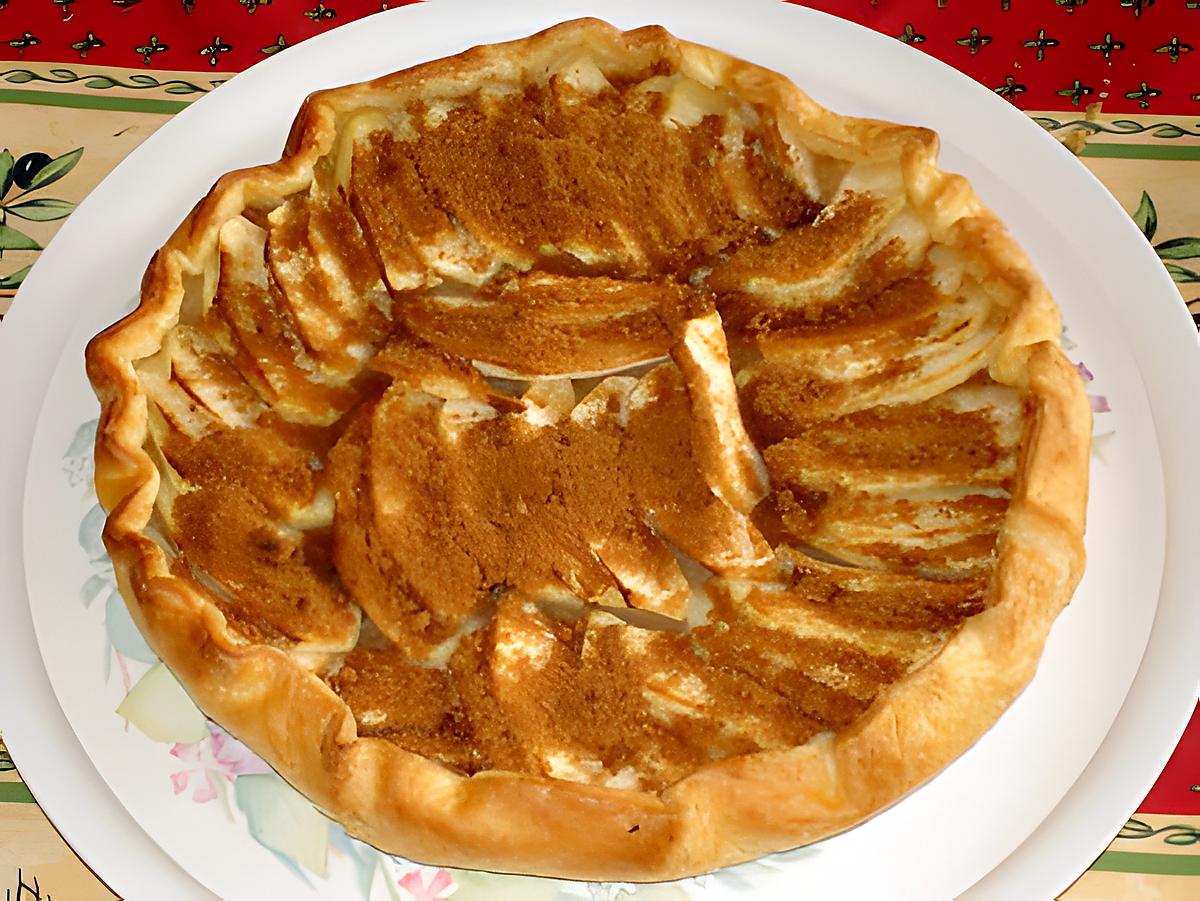 recette tarte feuilletée aux pommes et spéculoos