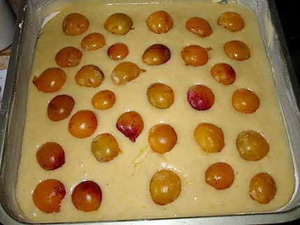 recette Amandine aux mirabelles