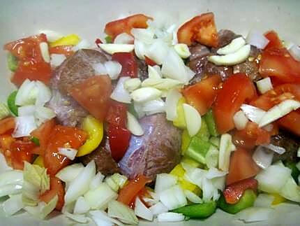 recette Osso bucco de bœuf aux légumes au four.