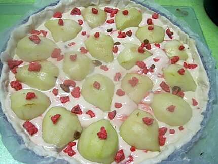 recette Tarte aux poires crème Mascarpone