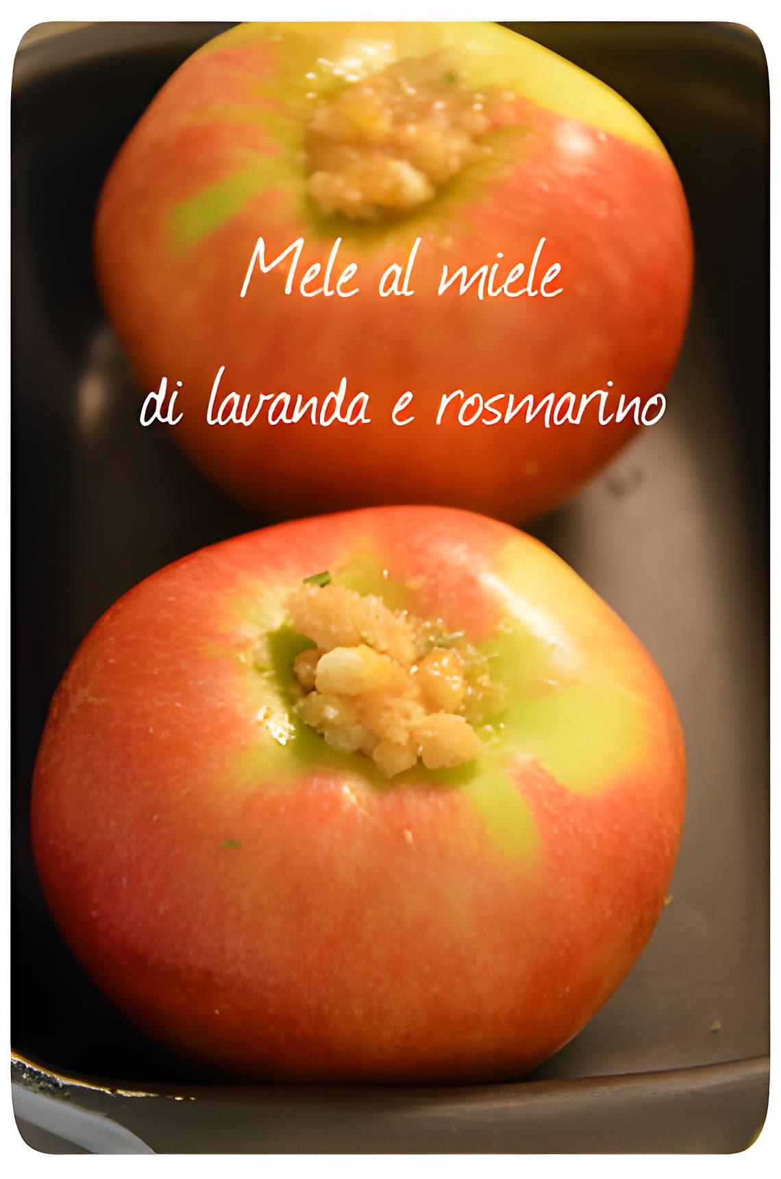 recette Pommes au four à le miel de lavande et romarin