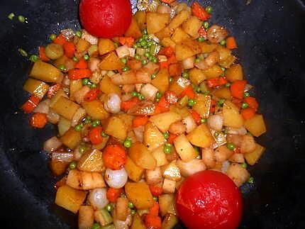 recette Canette rotie aux petits légumes