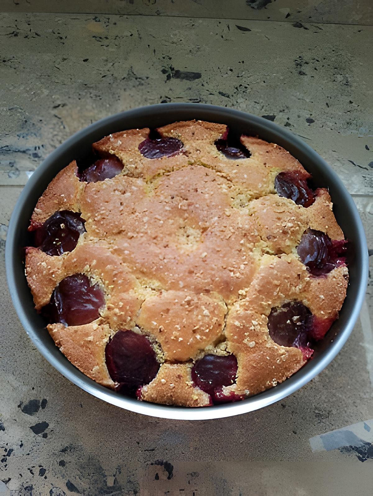 recette Gâteau prunes amandes