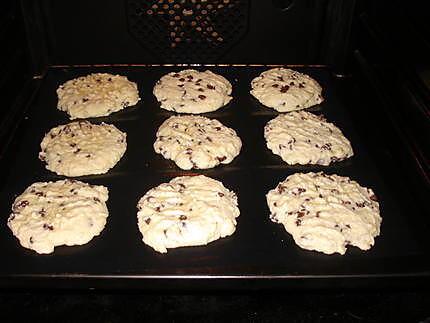 recette Cookies à la noix de coco et aux pépites de chocolat