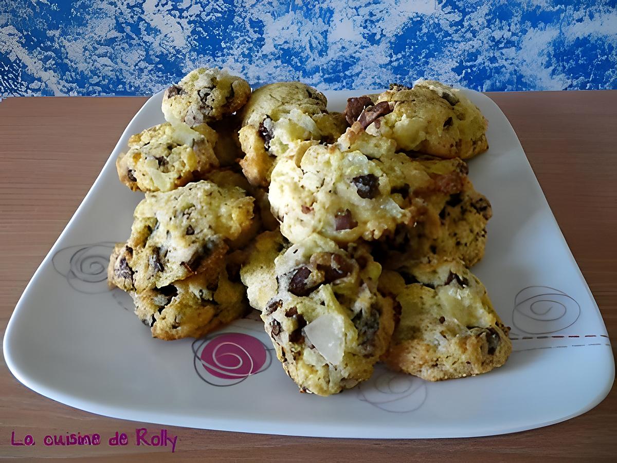 recette Cookies poire et chocolat au lait