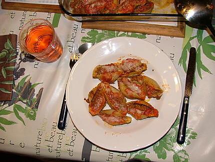 recette Conchiglioni Farcis et gratinés à la viande