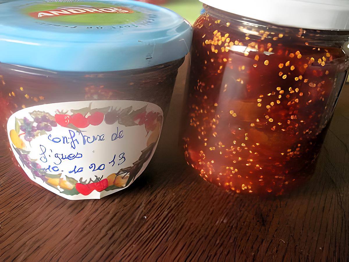 recette Confiture de figues à la vanille.