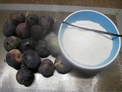 recette Confiture de figues à la vanille.