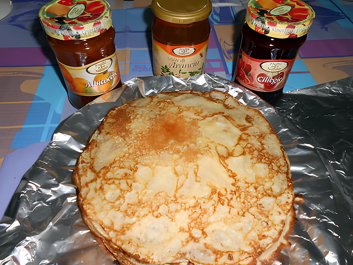 recette CREPES  DU  PETIT  DEJEUNER (recette de crèpes de Délices et S aveurs)