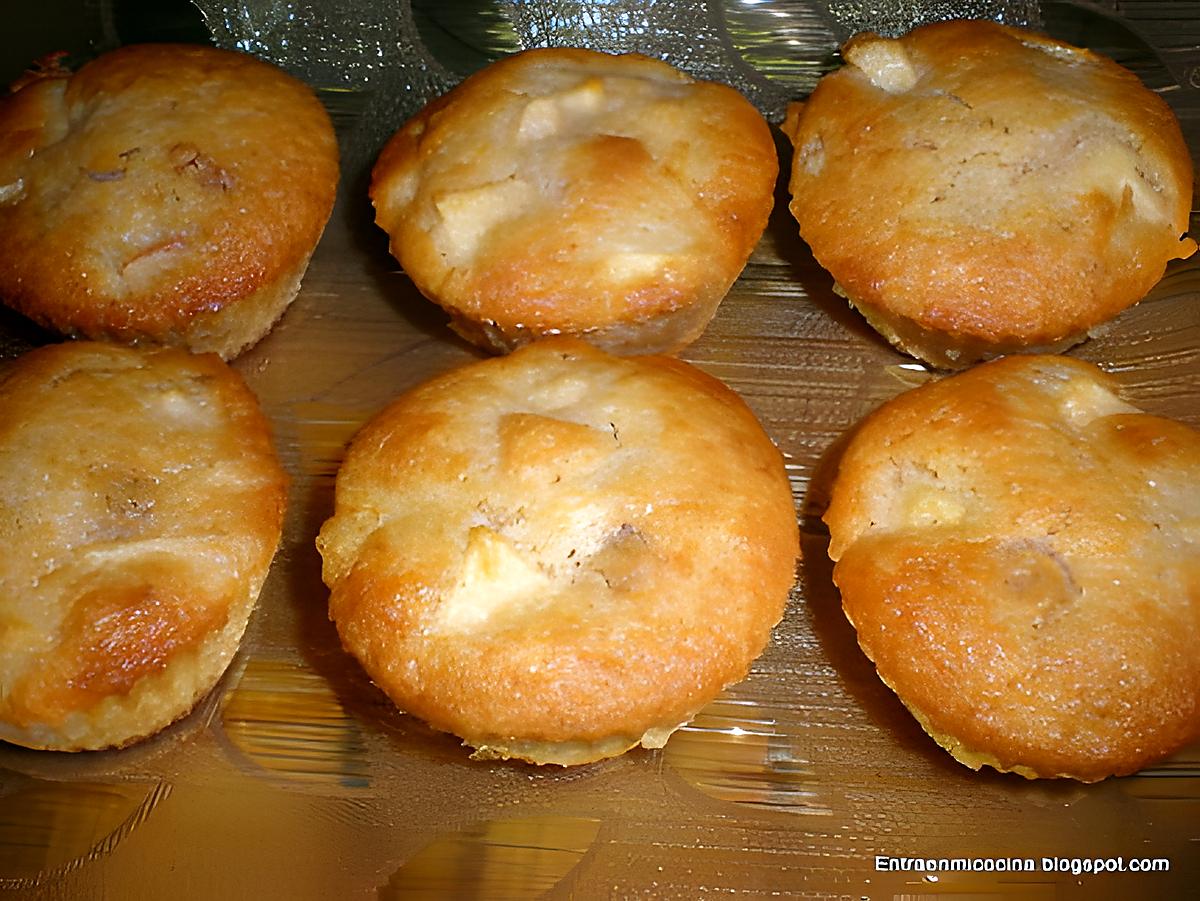 recette MUFFINS AUX POMMES ET AUX NOIX