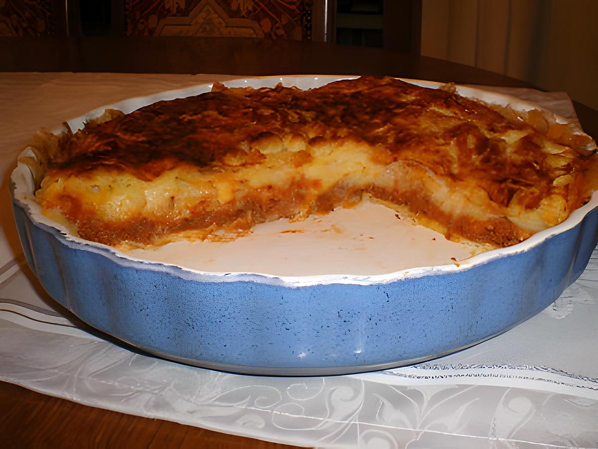 recette Tourte viande hachée et pomme de terre