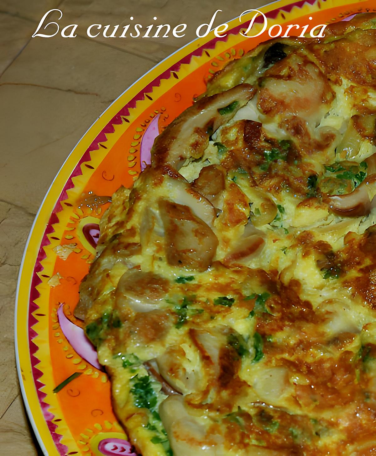 recette Omelette aux cèpes
