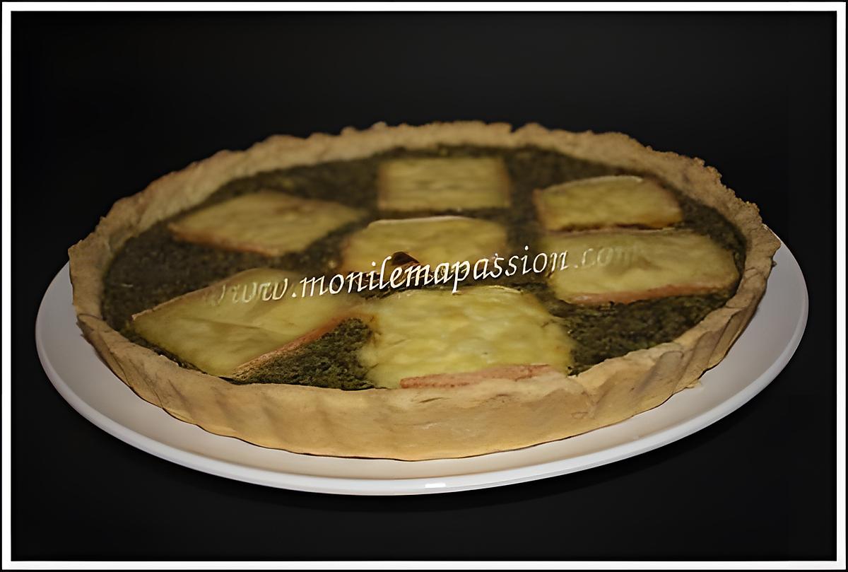 recette Tarte épinards, ricotta, pignons de pin et raclette