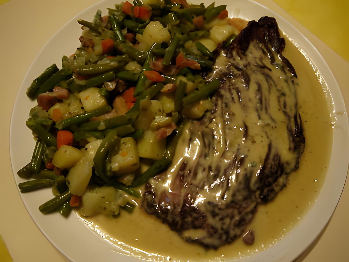 recette bavette d'aloyau sauce roquefort