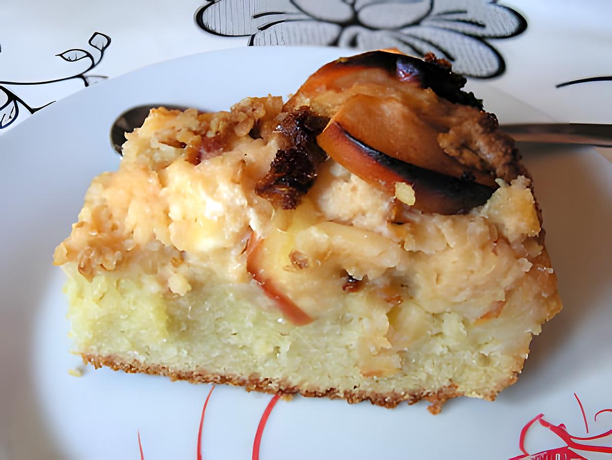 recette Crumble cake aux pommes