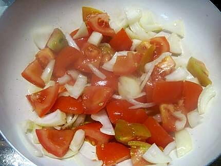 recette Blancs de seiche sauce tomates au vin blanc.