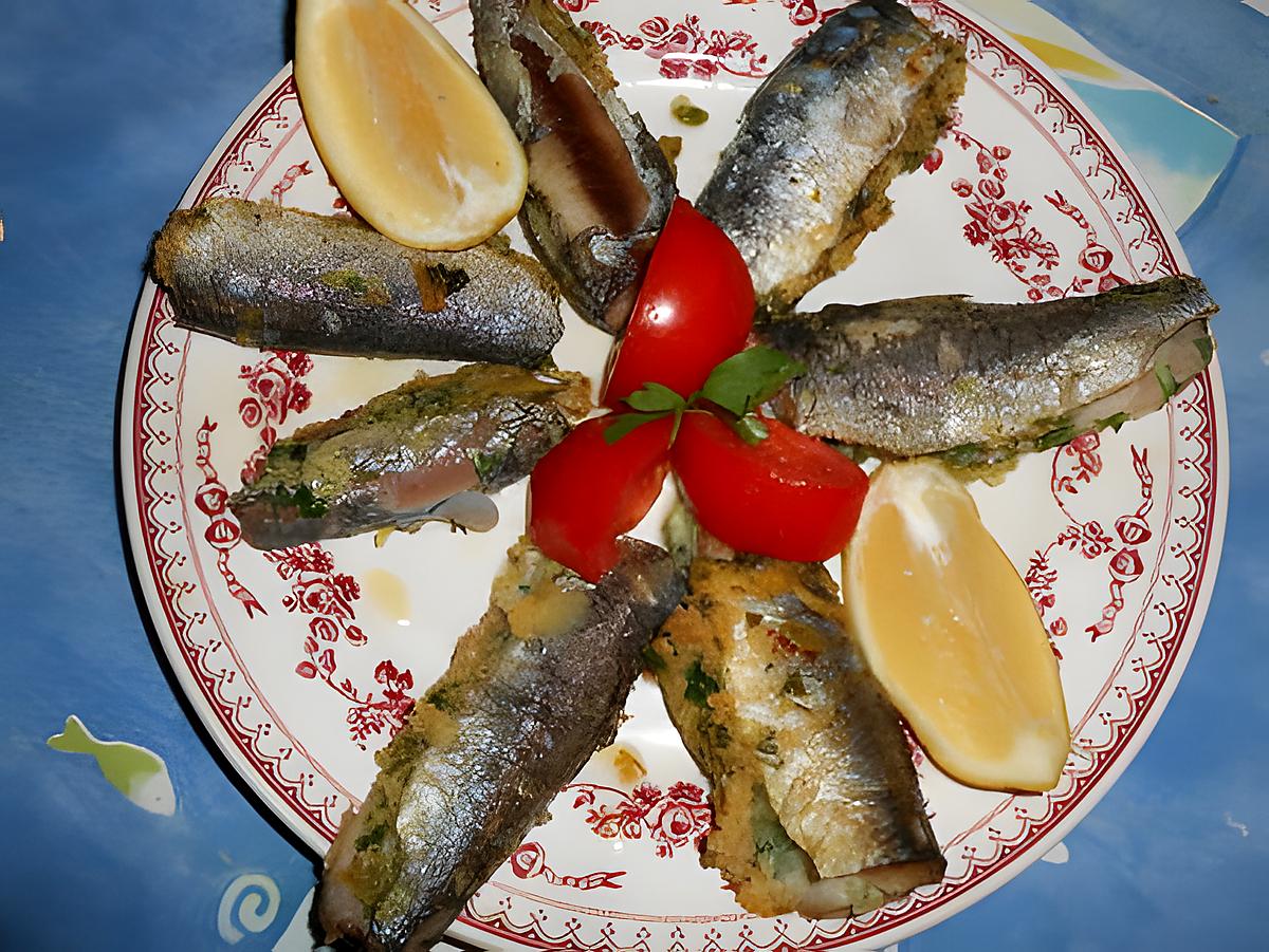 recette Filets de sardines farcis au comté