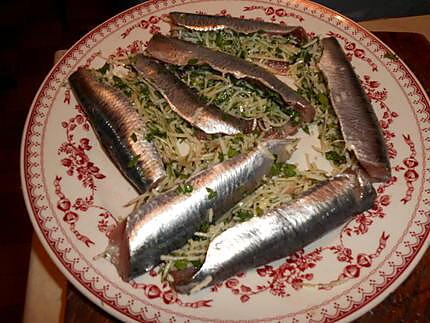 recette Filets de sardines farcis au comté