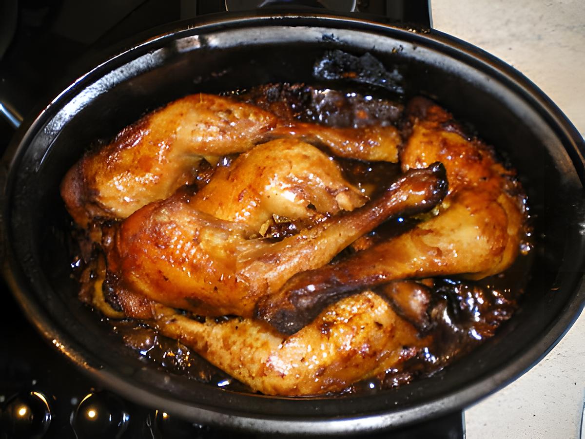 recette CUISSES DE POULET LAQUEES