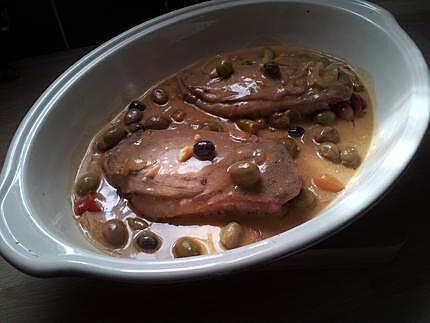 recette Magret de canard aux deux olives