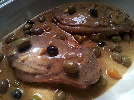 recette Magret de canard aux deux olives