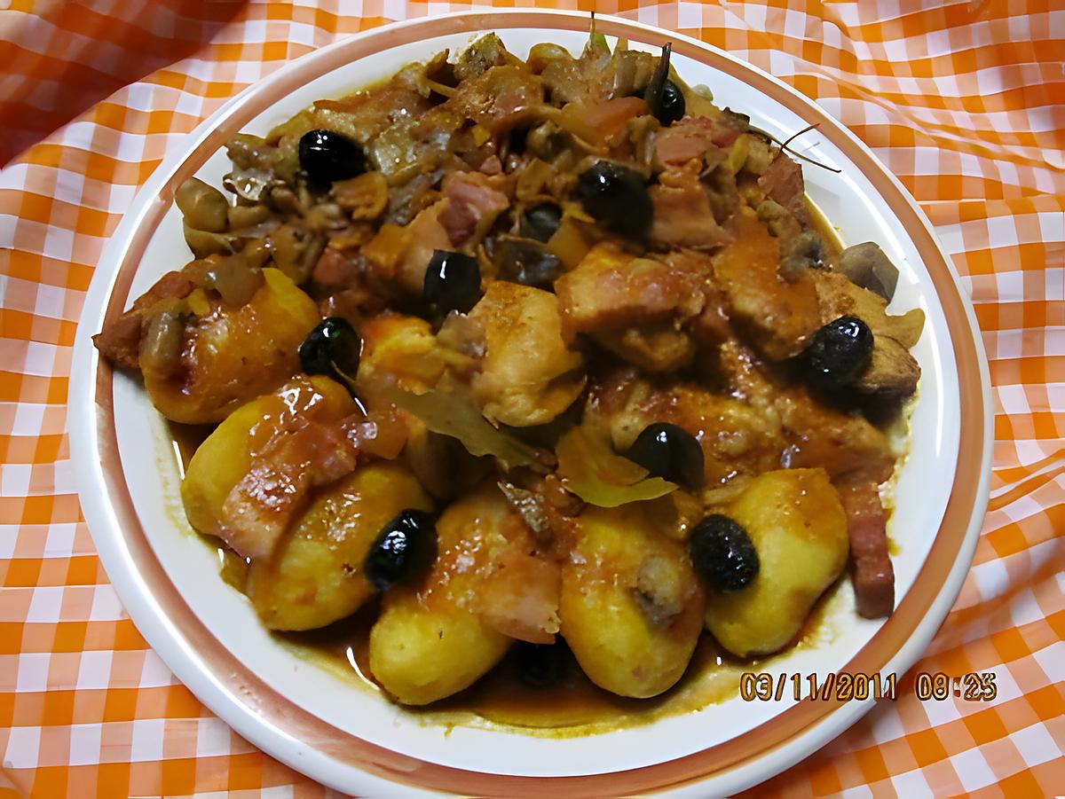 recette Aiguillettes de poulet en sauce madère.