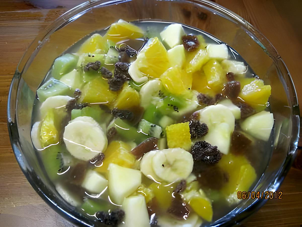 recette salade de fruits au épice réglisse moulue.