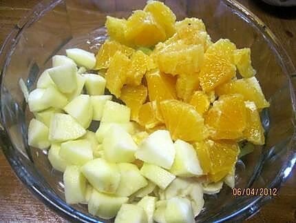 recette salade de fruits au épice réglisse moulue.