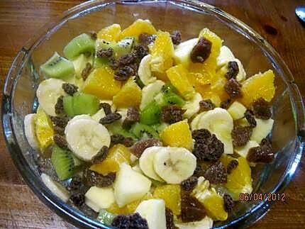 recette salade de fruits au épice réglisse moulue.