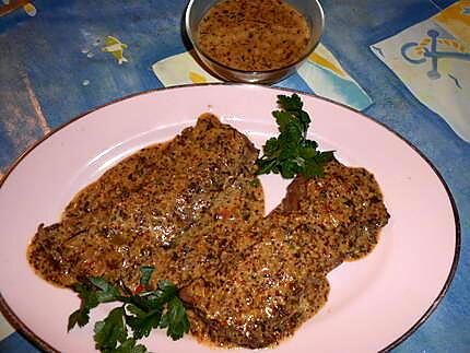 recette hampe de boeuf moutarde de meaux estragon