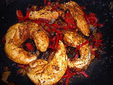 recette Aiguillette de poulet au ras-el-anouth