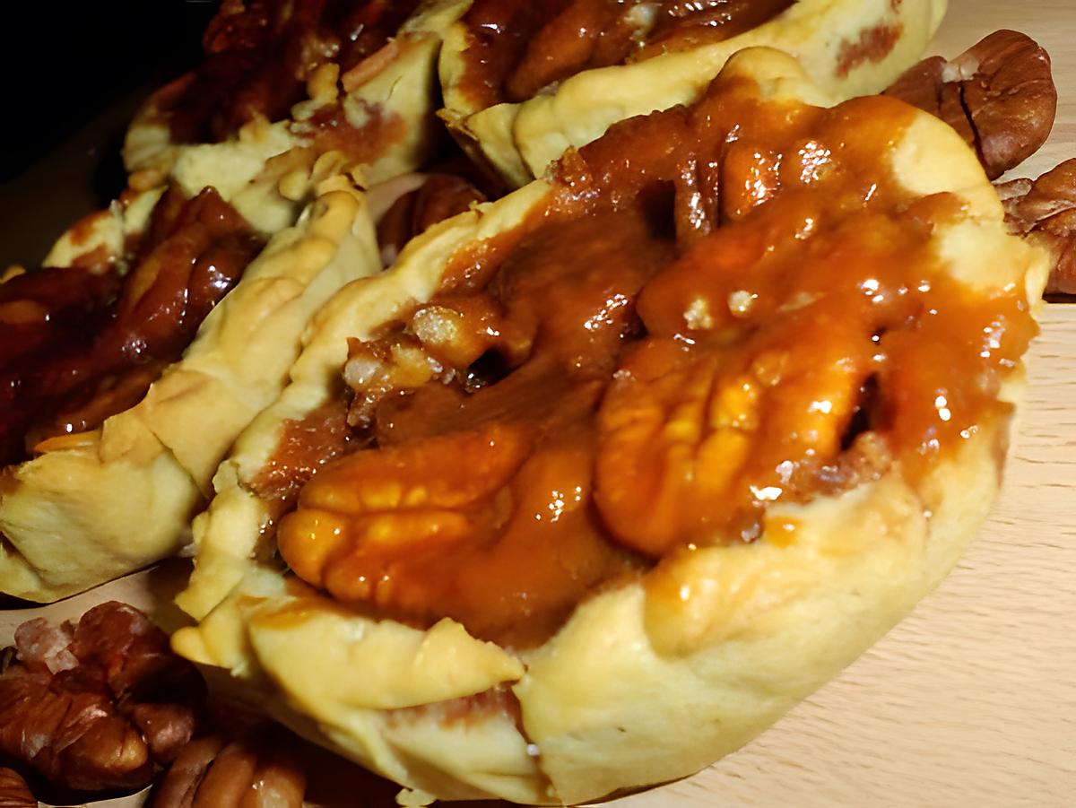 recette Tartelettes au noix de pécan et caramel au beurre salé