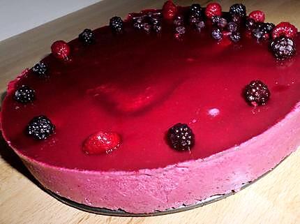 recette Bavarois aux fruits rouge