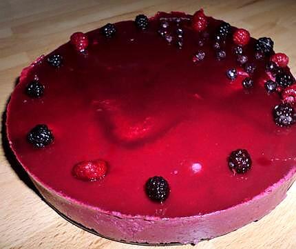 recette Bavarois aux fruits rouge