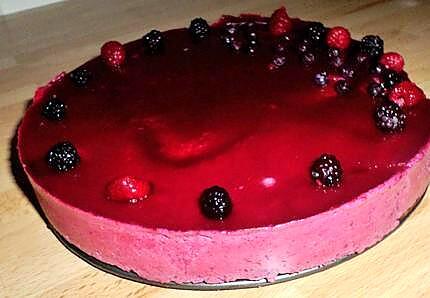 recette Bavarois aux fruits rouge