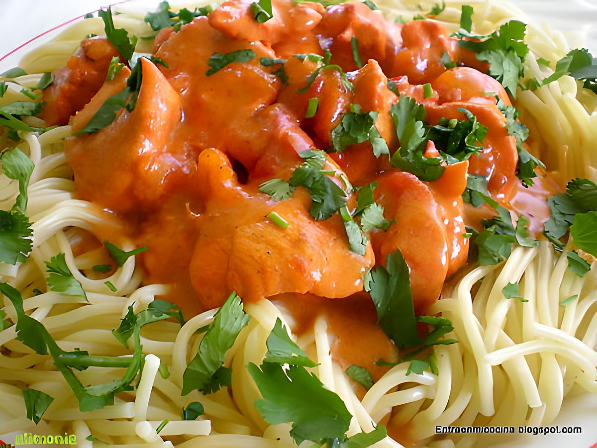 recette SPAGHETTIS TANDOORI