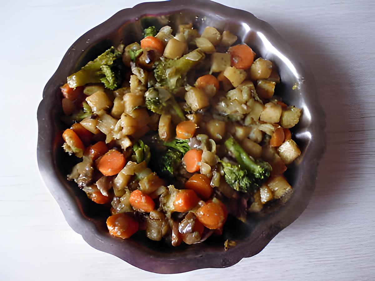 Recette - Poêlée de légumes économique 