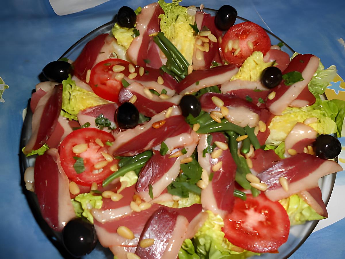 recette Salade de magret de canard fumé,version 2