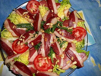 recette Salade de magret de canard fumé,version 2