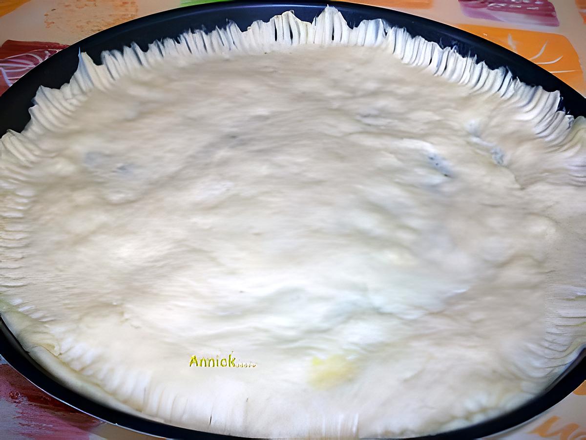 recette pâte à tarte levée