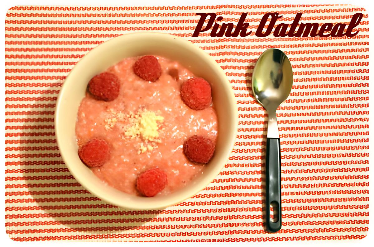 recette Pink oatmeal