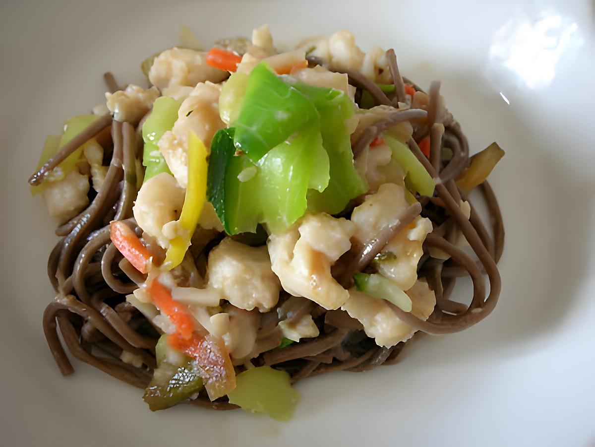 recette Soba Légumes & poisson