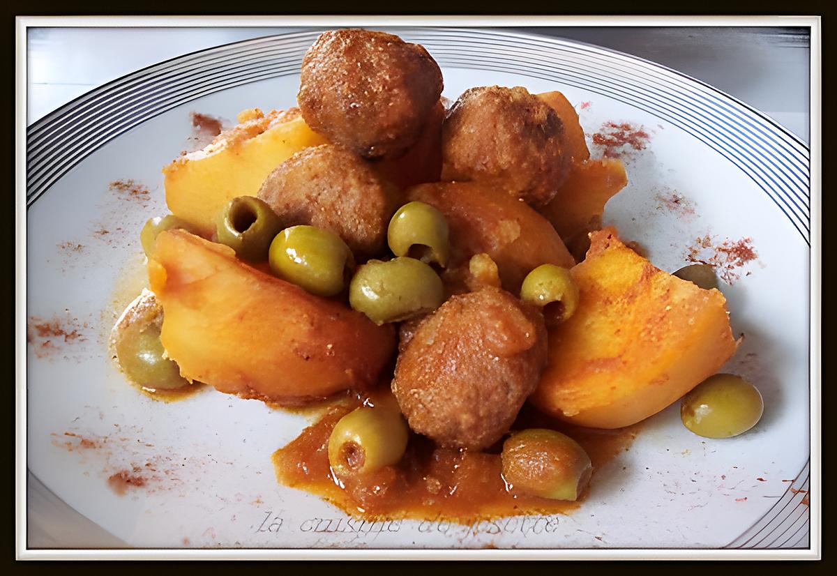 recette tajine de pommes de terre aux olives