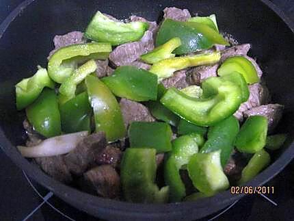 recette Bourguignon aux trio de légumes sauce Massalé.