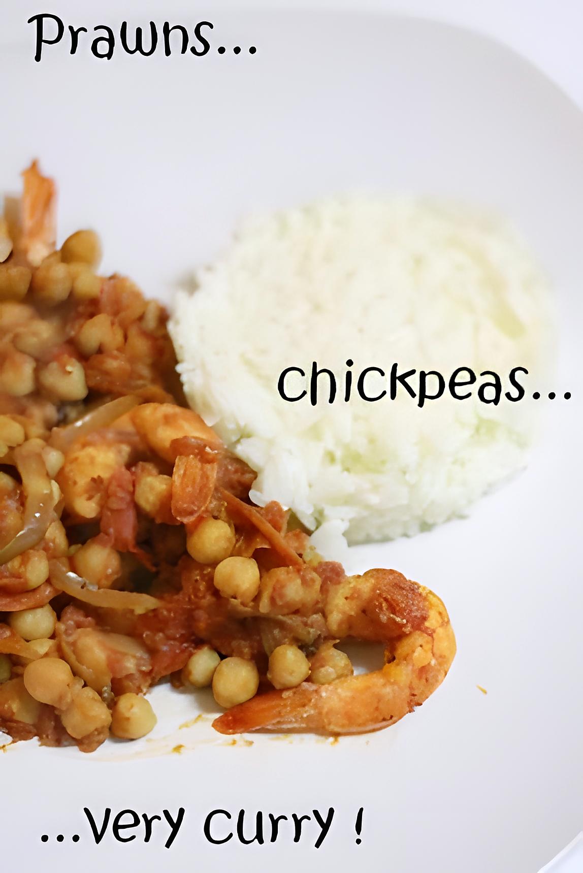 recette Curry aux crevettes et aux pois chiches