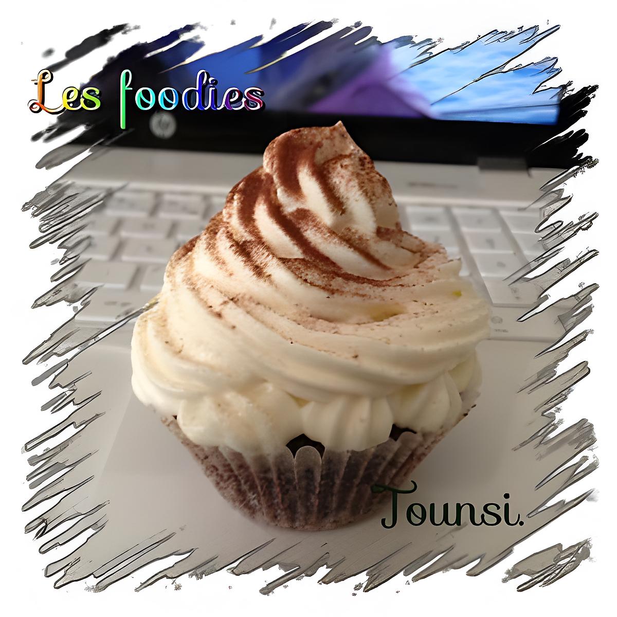 recette Cupcake ganache mousse au chocolat