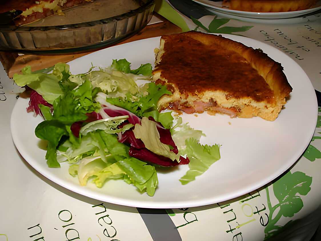 Quiche au lard et au cantal