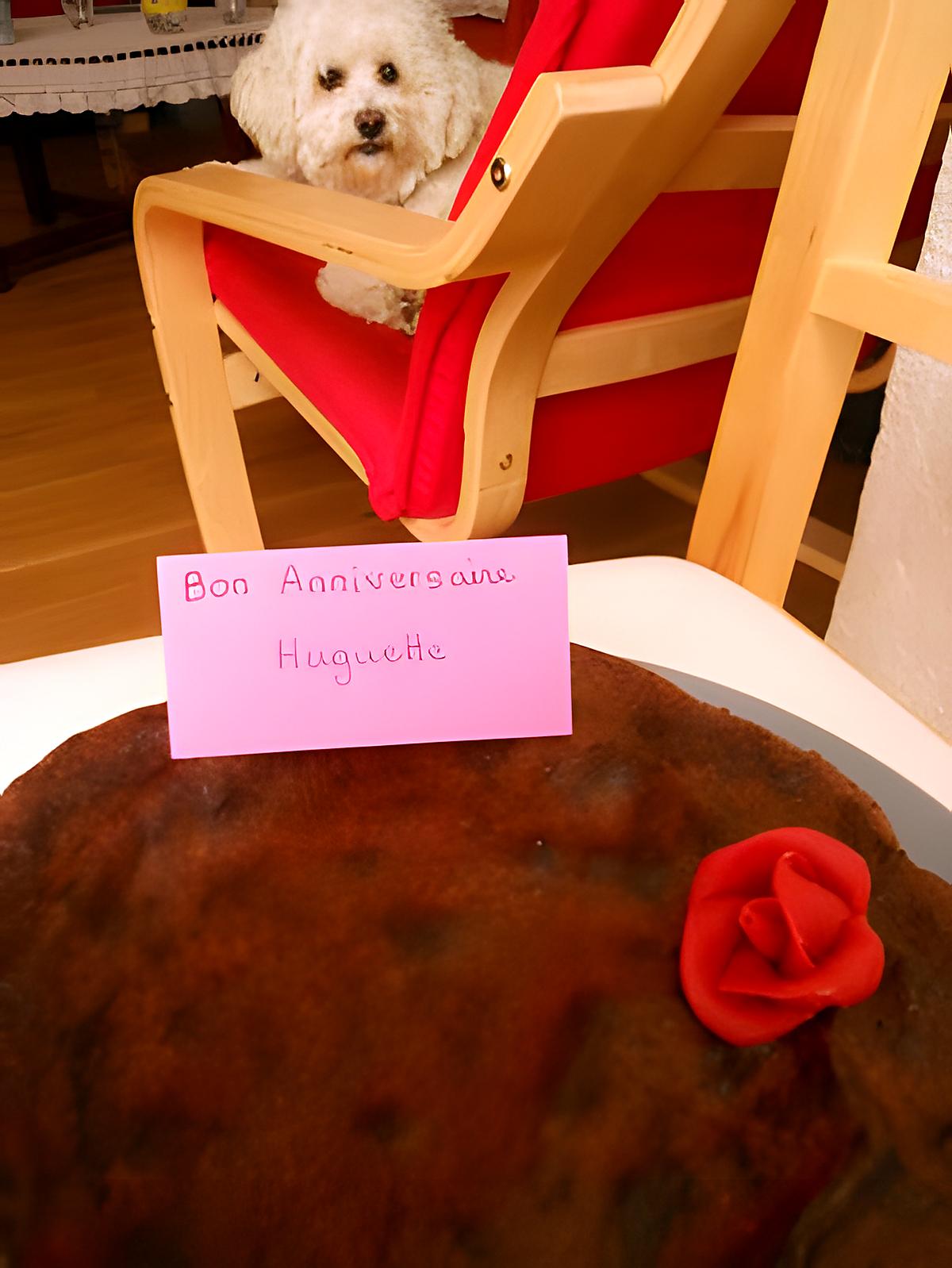 recette FONDANT AU CHOCOLAT POUR L'ANNIVERSAIRE D'HANOR